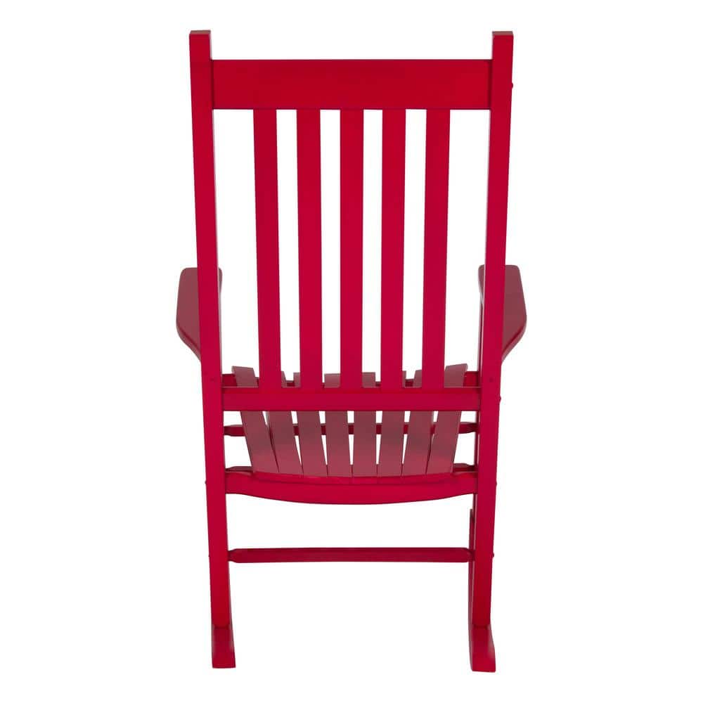 Vermont Red Hardwood Outdoor Rocking Chair with Arms