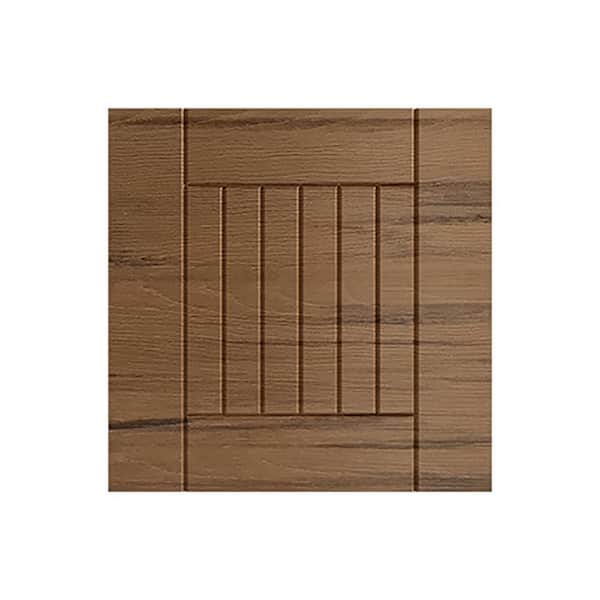 WeatherStrong Daytona 13 in. W x 0.75 in. D x 13 in. H Brown Cabinet Door Sample Teak Matte