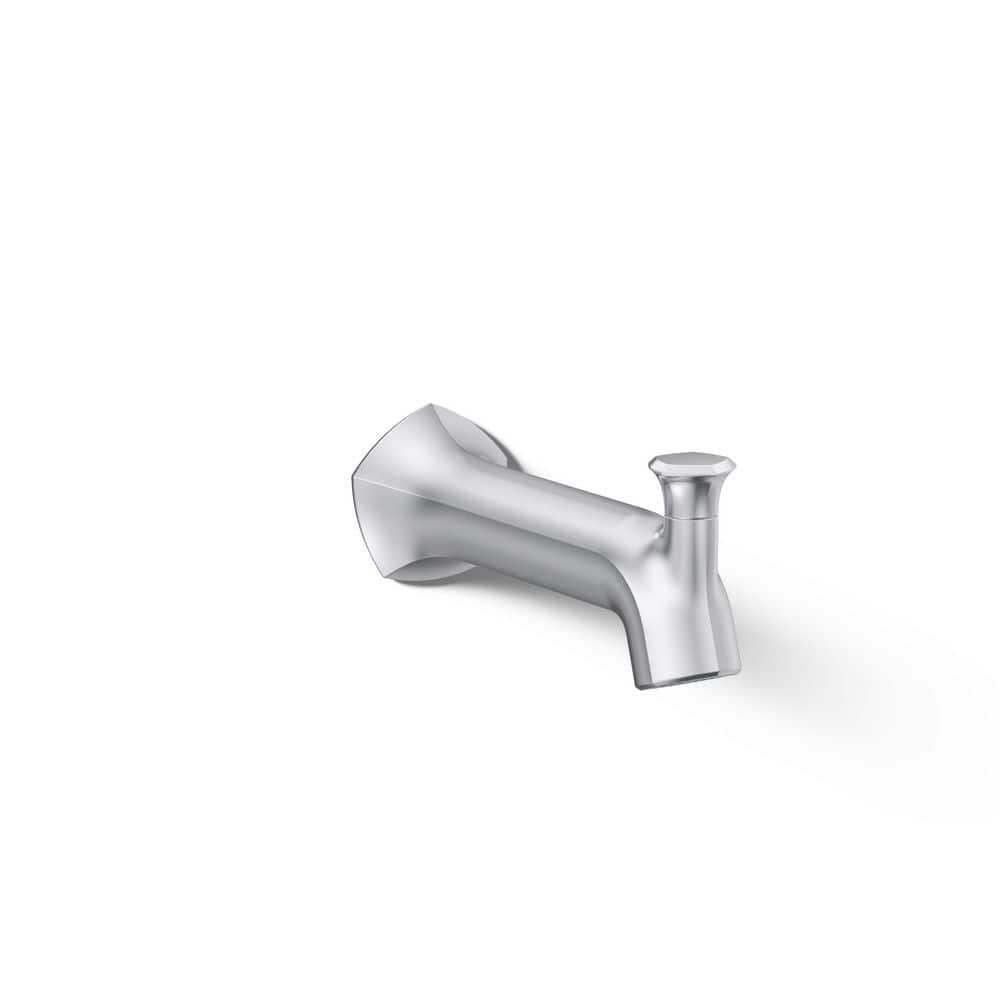 Occasion 8 in. Diverter Bath Spout Wall-Mount with Straight Design in Polished Chrome price history on PriceWatchPro