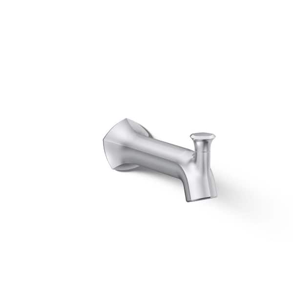 KOHLER Occasion 8 in. Diverter Bath Spout Wall-Mount with Straight Design in Polished Chrome