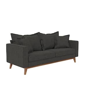 Julyana 77 in. Square Arm 3-Seater Sofa in Gray