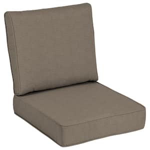 24 x 24 Sunbrella Cast Shale Outdoor Lounge Chair Cushion