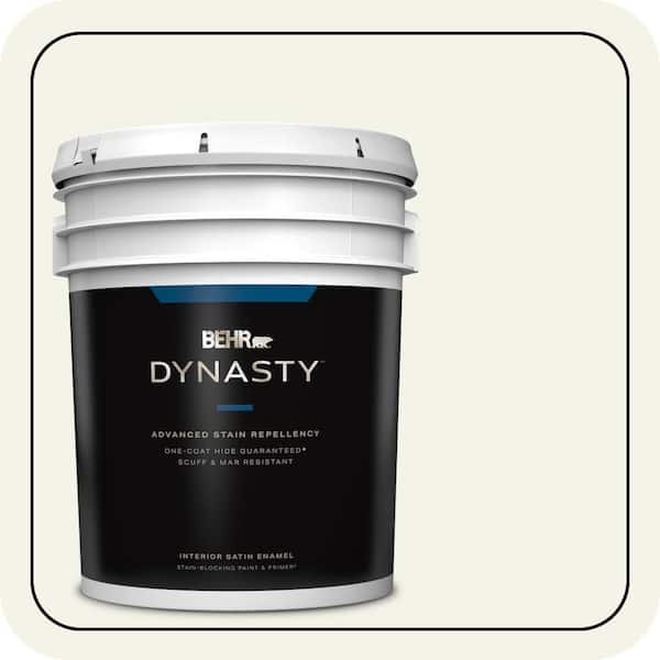 BEHR DYNASTY 5 gal. #ECC-11-2 Daisy Field Satin Enamel Interior Stain-Blocking Paint & Primer
