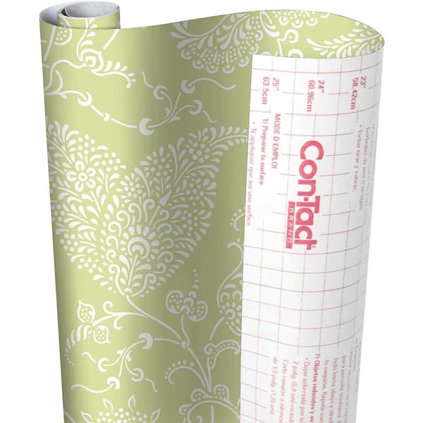 Con-Tact Creative Covering 20 ft. L x 18 in. W Batik Taupe Self-Adhesive Shelf Liner