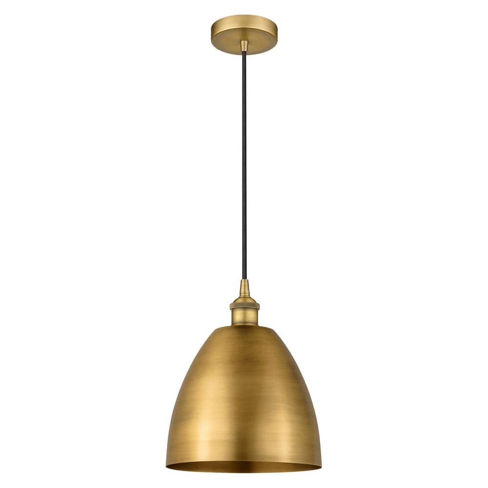 Edison Dome 100-Watt 1-Light Brushed Brass Standard Mini Pendant Light with Metal Shade price history on PriceWatchPro