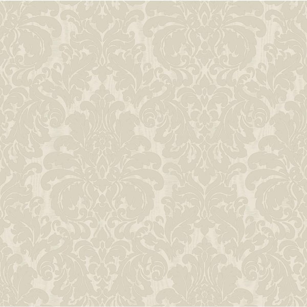 Sirpi Betina White Damask Vinyl Wallpaper 4058-24804 - The Home Depot