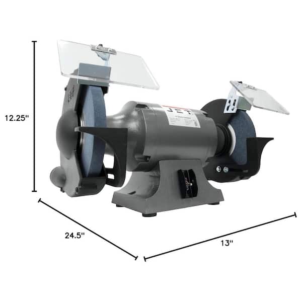 Jet 1.5 HP 10 in. Industrial Metalworking Bench Grinder, 115