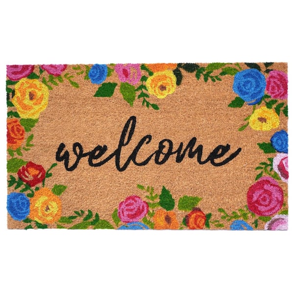 Calloway Mills Colorful Roses Welcome Doormat 17