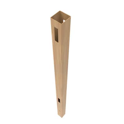 5 in. x 5 in. x 108 in. Horizontal Fence Vinyl Line Post Cypress