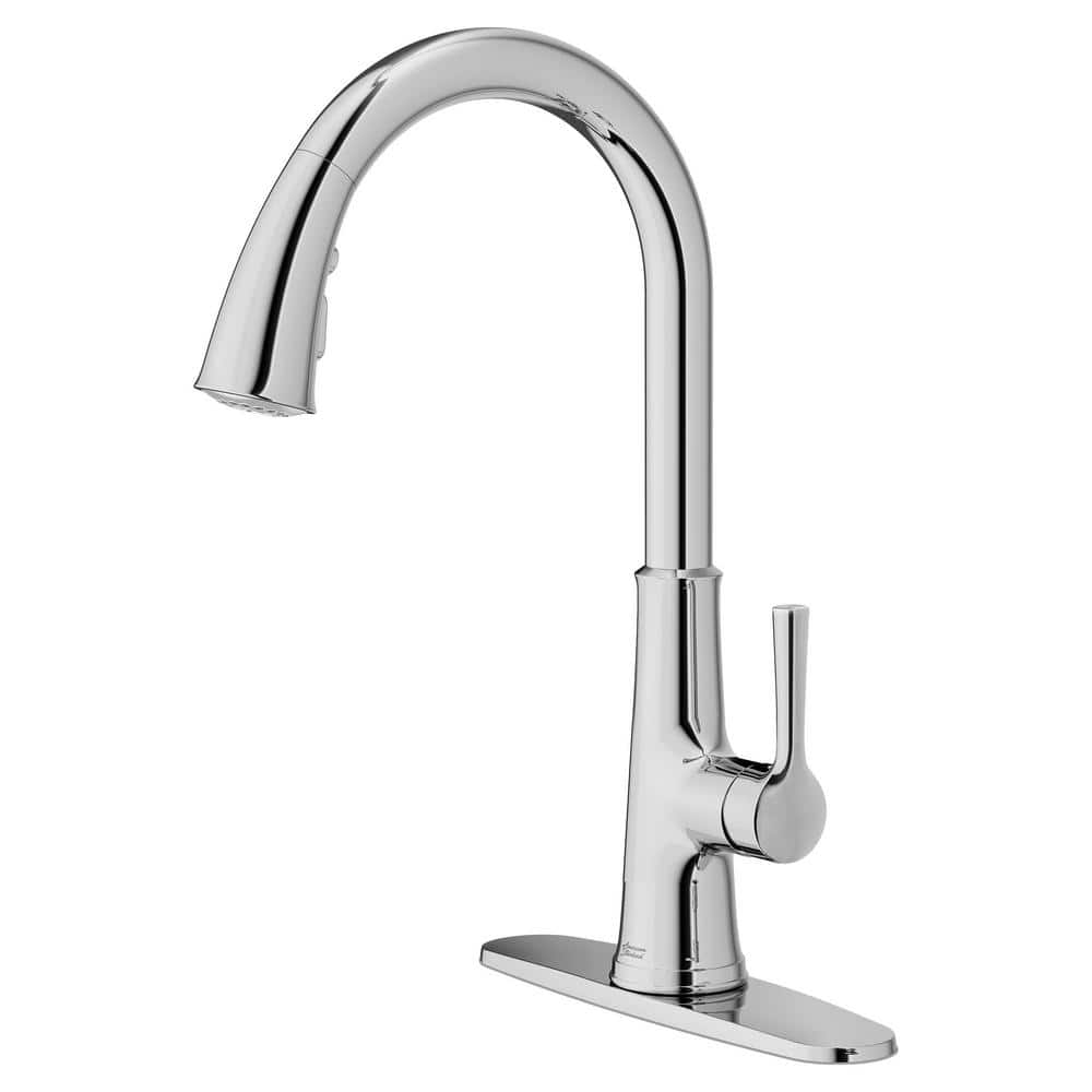 Polished Chrome Single Handle Pull-Down Kitchen Faucet