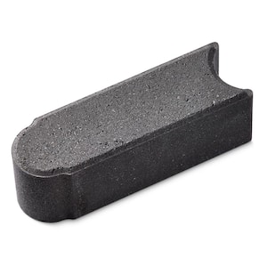 Bullet 12.25 in. x 4 in. x 4 in. Charcoal Concrete Edging Sample