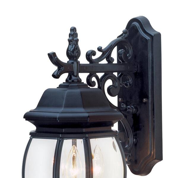 Small  Black Wall Lantern Cast Iron Bracket Wall Light coach lamp 
