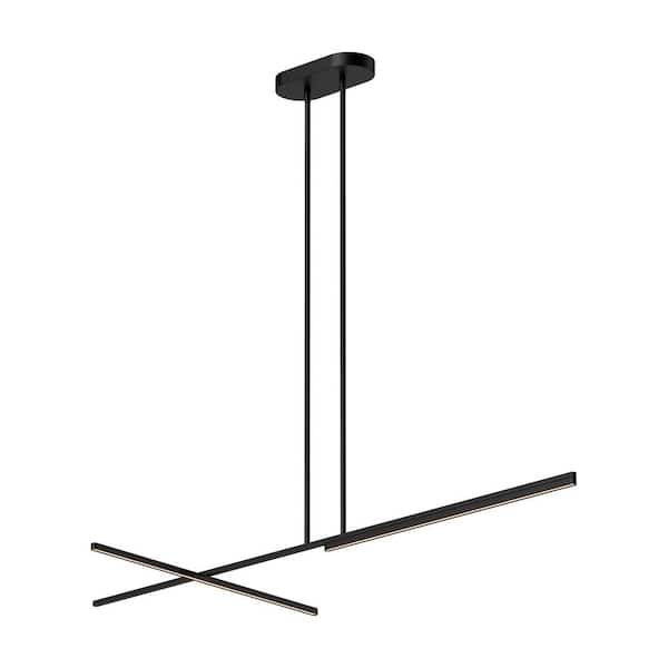 Unbranded Shift Linear 1-Light Black Pendant