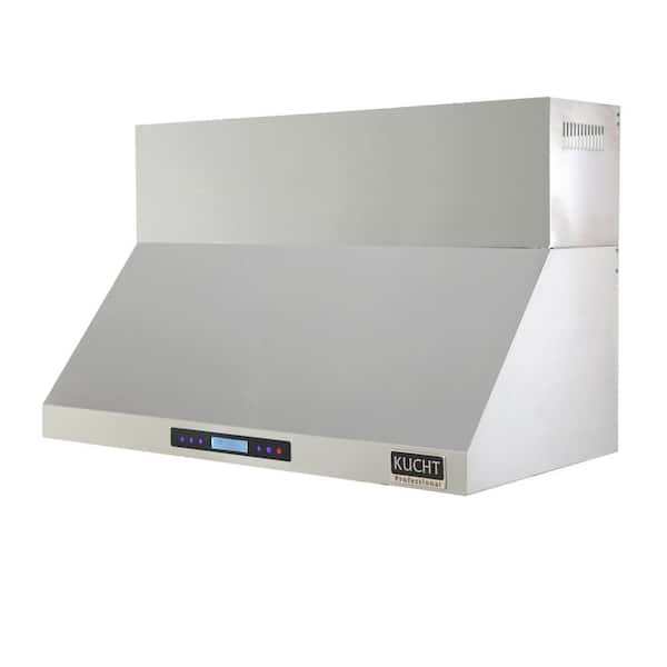 Kucht Professional 48 in. Wall Mounted Range Hood 1,200 CFM in Stainless Steel