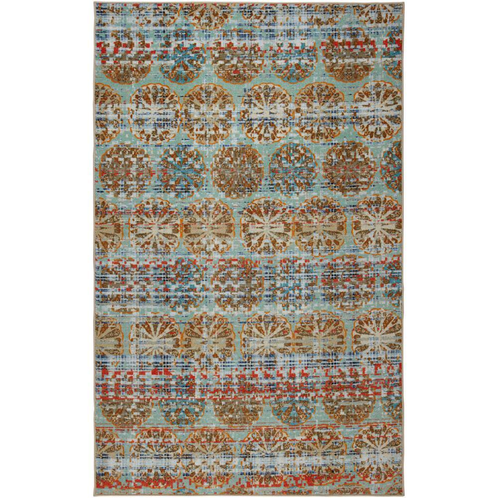 Mohawk Home Yarra Light Blue 8 ft. x 10 ft. Indoor Area Rug065520
