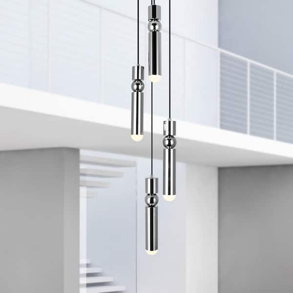 Chime LED Pendant With Polished Nickel Finish