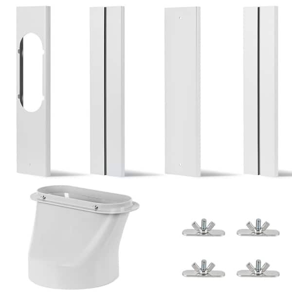 Window Slide Kit Plate for Exhuast Hose of 5.9 in. Adjustable Portable Air Conditioner Window Vent Kit