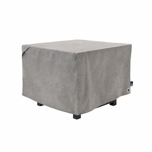 Garrison 32 in. Square x 22 in. H Square Waterproof Granite Fire Pit Table Cover