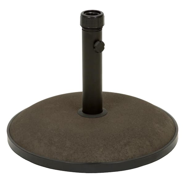 55 lbs. Spike Concrete Outdoor Patio Umbrella Base in Brown