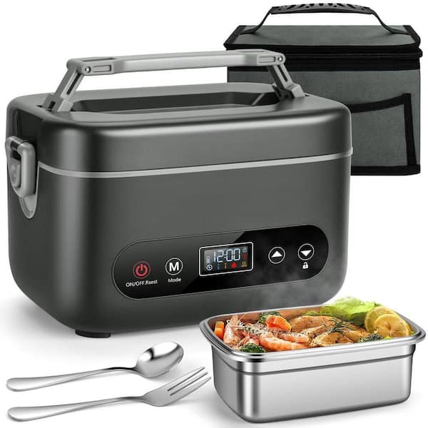 1.2L Cordless Electric Lunch Box w/ 5-Sided Heating, Auto Temp Control, Leakproof & BPA-Free for Office, Truck, Outdoor
