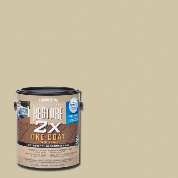 Rust-Oleum Restore 1 gal. 2X Beach Solid Deck Stain with NeverWet