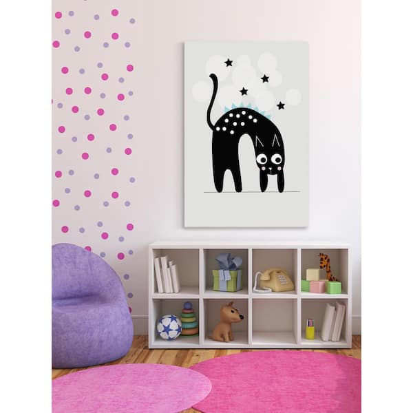 Unbranded 18 in. H x 12 in. W "Cat Arch" by Katarina Snygg Printed Canvas Wall Art