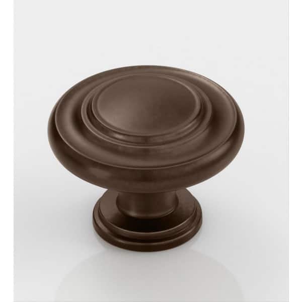 Amerock Inspirations 1-5/16 in (33 mm) Diameter Caramel Bronze Round Cabinet Knob