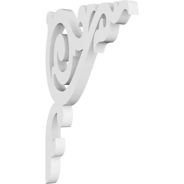 Ekena Millwork 5/8 in. W x 5 in. H x 8 in. D PVC Baile Bracket