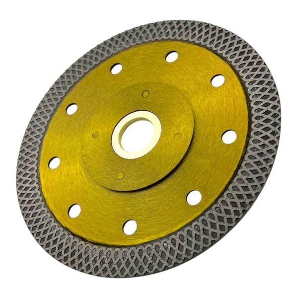EDiamondTools 4.5 in. Turbo Mesh Saw Blades for Porcelain Tile, Ceramic Tile, Marble, Granite and Other Natural Stone TF45A7