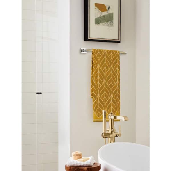 Esquire 18 in. (457 mm) L Towel Bar in Polished Nickel/Golden Champagne