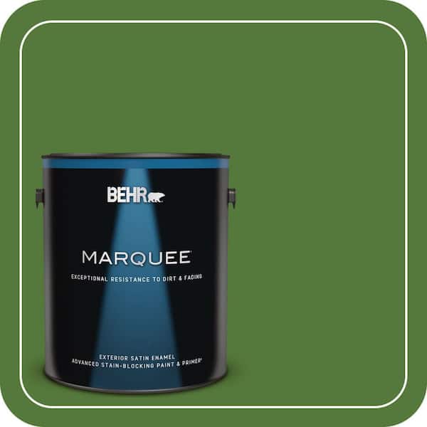 BEHR MARQUEE 1 gal. #P380-7 Luck of the Irish Satin Enamel Exterior Paint & Primer