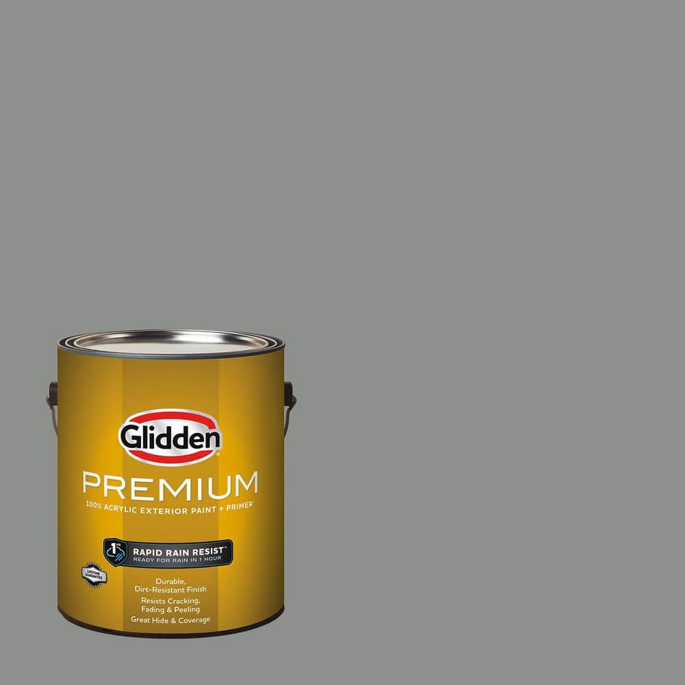 Glidden Premium 1 gal. PPG1009-5 Phoenix Fossil Flat Exterior