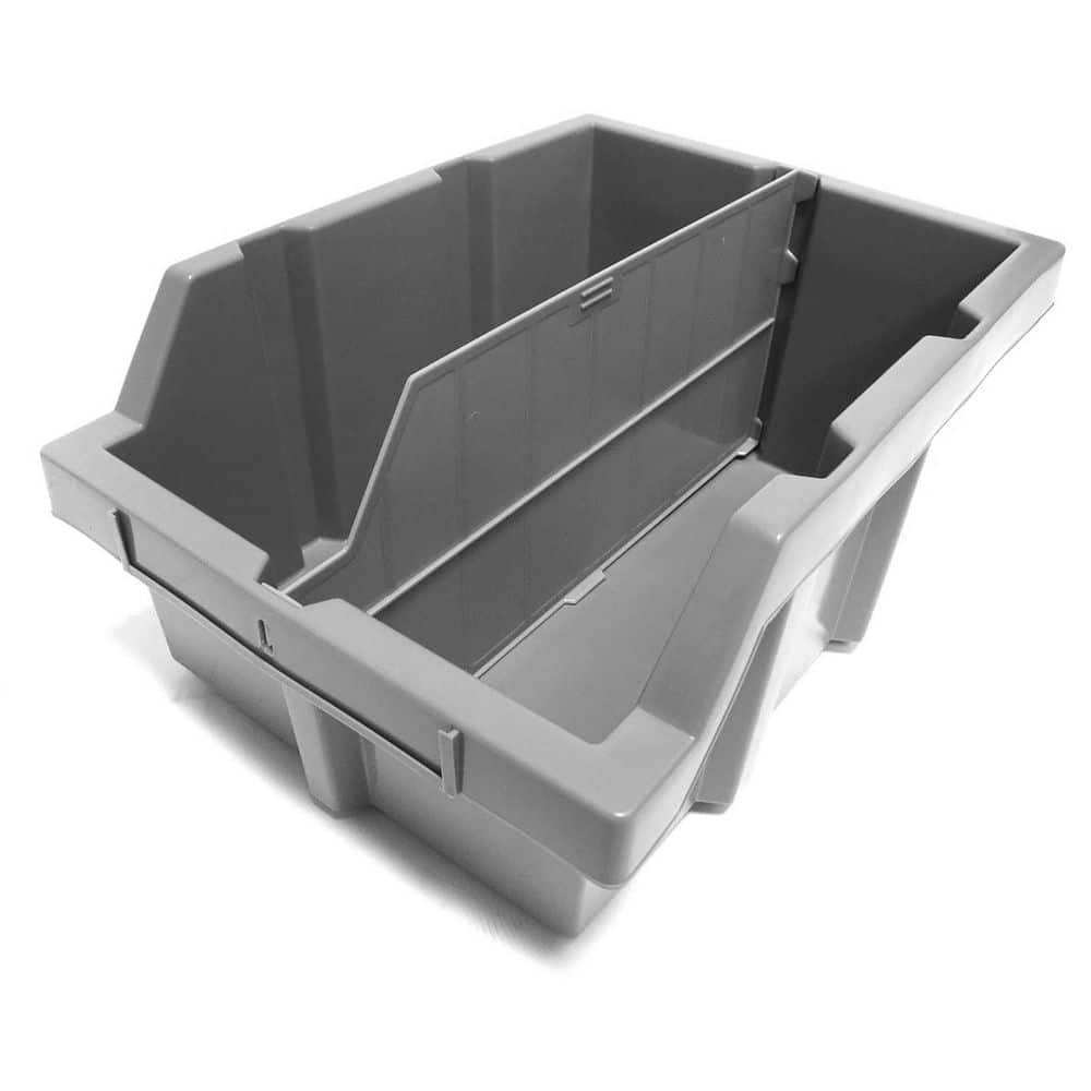 Gray 7-Tier Steel Wire Shelving Unit with 12 Bins