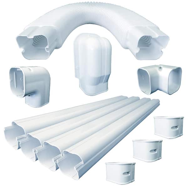 Metal Line Set Cover Kit for Mini Split and Central Air Conditioner & Heat  Pump