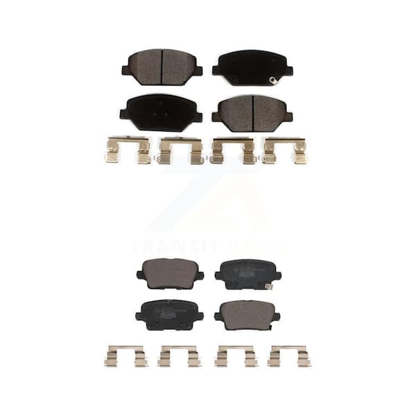 TEC Front Rear Ceramic Brake Pads Kit For Cadillac XT4 Buick Regal Sportback KTC-100649