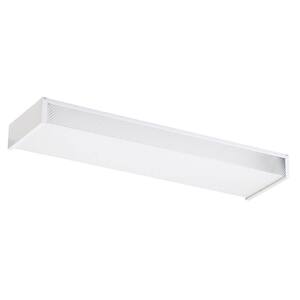 Drop Lens 24 in. White Recessed Fluorescent Trim and Chassis