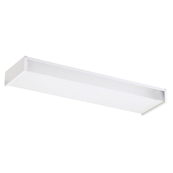 Generation Lighting Drop Lens 24 in. White Recessed Fluorescent Trim and Chassis