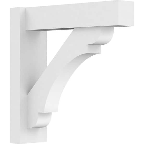 Ekena Millwork Olympic 5 in. W x 18 in. H x 18 in. D Signature Urethane Polyurethane Outlooker with Block Ends