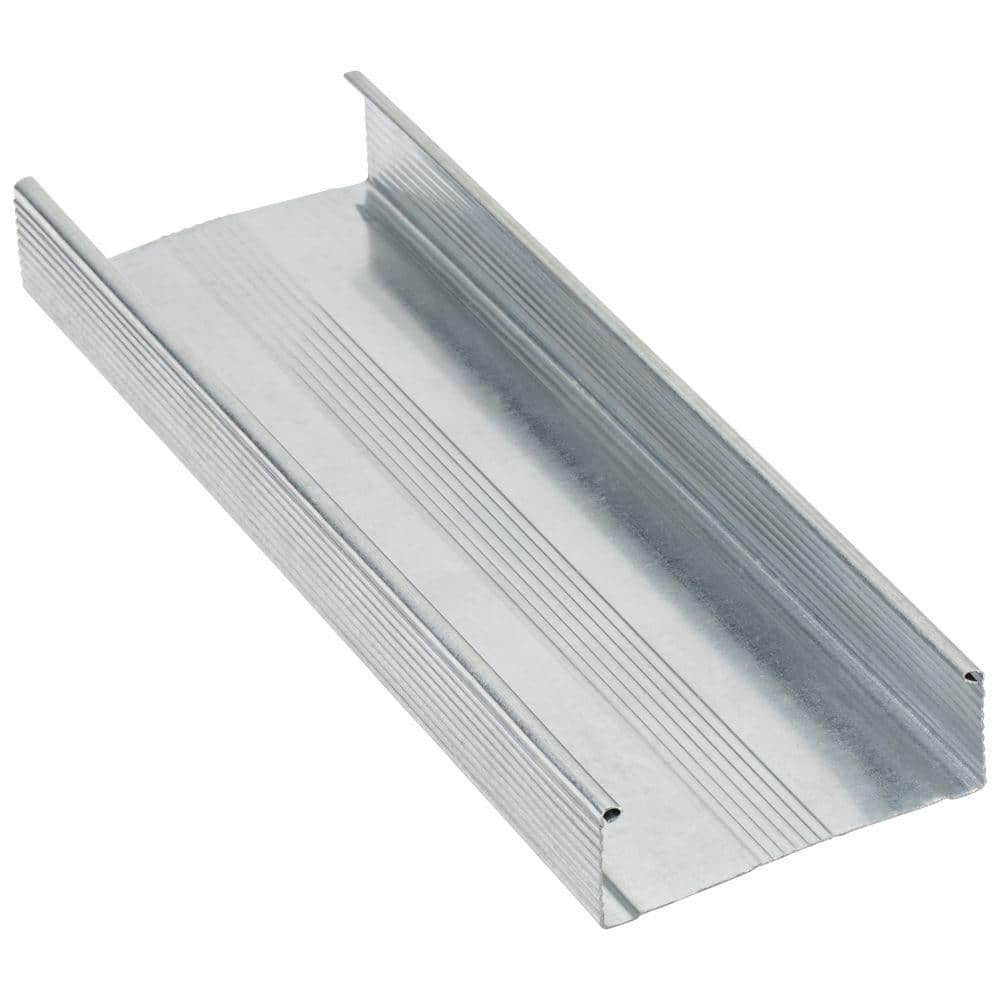Super Stud Building Products 3 5 8 In X 8 Ft 20 Gauge Galvanized Steel Wall Framing Stud 358x8dwi20ga The Home Depot
