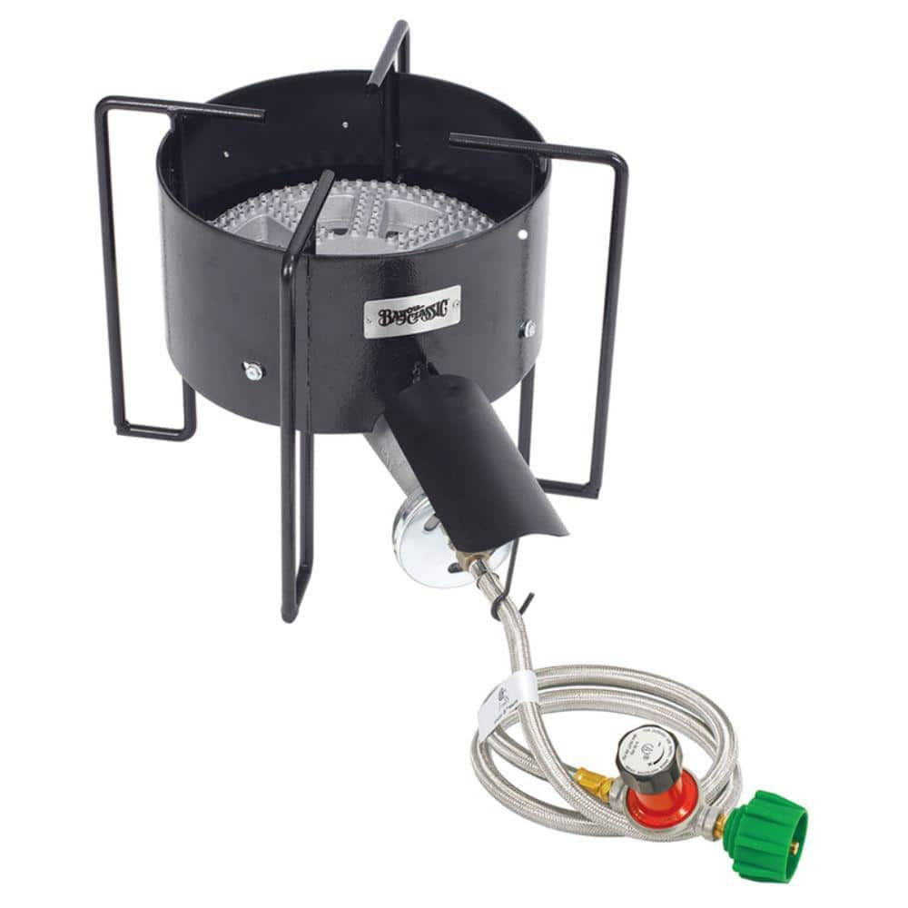 BAYOU CLASSIC Portable Liquid Propane Outdoor Cooker in Black