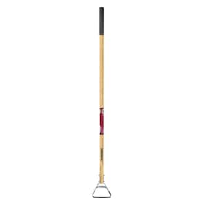 54 in. L Wood Handle Action Hoe with Grip