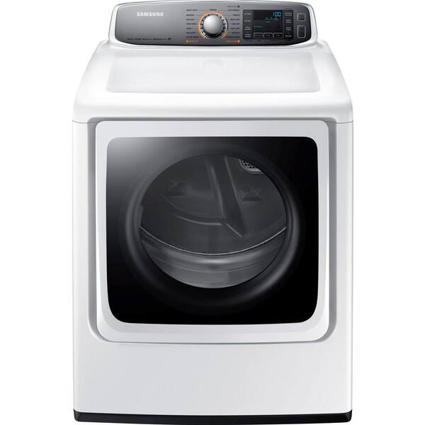 Samsung 30 in. W 9.5 cu. ft. Gas Dryer with Steam in White