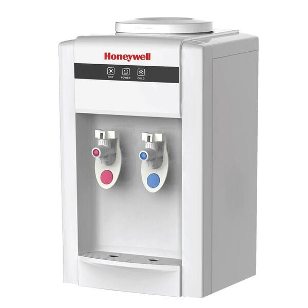 Honeywell Tabletop Top-Loading Hot and Cold Water Cooler in White