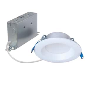 LTDM Series 4 in. Adjustable CCT Canless IC Rated Dimmable Indoor, Outdoor Integrated LED Recessed Light Trim