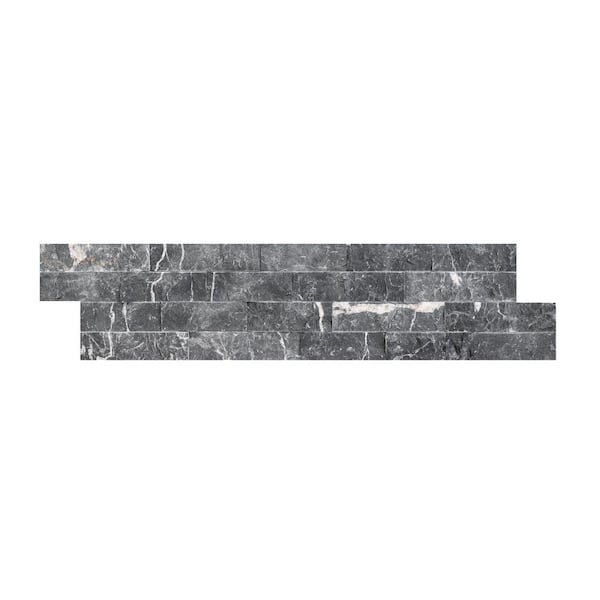 MSI Alaska Gray Ledger Panel 6 in. x 24 in. Natural Marble Wall Tile (10 cases / 60 sq. ft. / pallet)