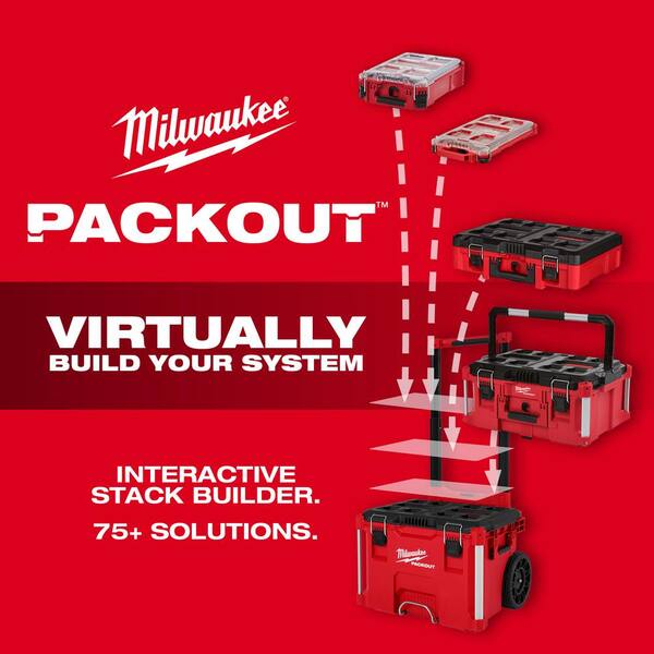 PACKOUT 22 In. 2-Drawer Tool Box – Metal Reinforced Corners, Lockable, Red – Model 48-22-8442