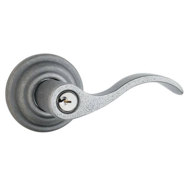 Sapphire Classique Style Distressed Nickel Keyed Entry Door Lever