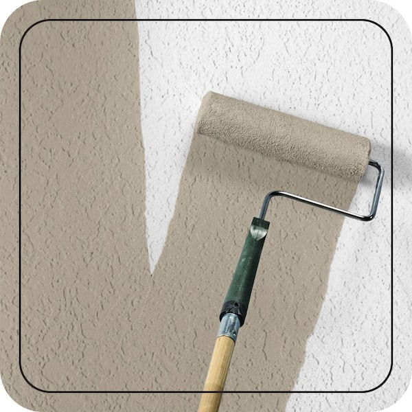 5 gal. #N310-4 Desert Khaki Satin Interior/Exterior Masonry, Stucco and Brick Paint