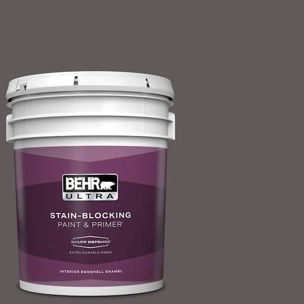 BEHR ULTRA 5 gal. #T14-10 Coffee Bar Extra Durable Eggshell Enamel Interior Paint & Primer