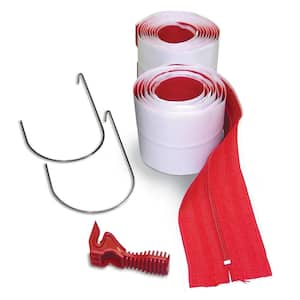 VEVOR Ducting Hose 25 ft. Flexible Duct Hosing PVC with S Hook and